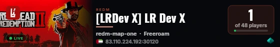 [LRDev X] LR Dev X live status badge