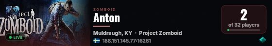 Anton live status badge