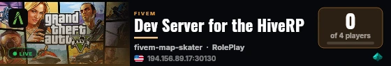 Dev Server for the HiveRP live status badge