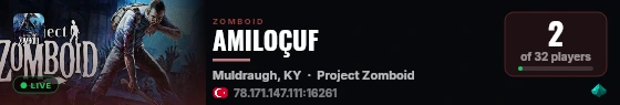 AMILOÇUF live status badge