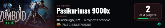 Pasikurimas 9000x live status badge