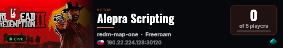 Alepra Scripting live status badge