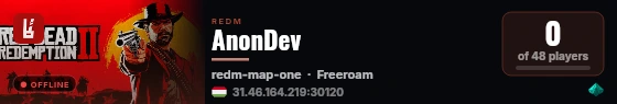 AnonDev live status badge