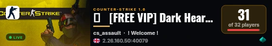 ♥   [FREE VIP] Dark Heart • 18+ • live status badge