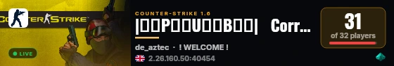|͇̿P͇̿U͇̿B͇̿|   Corrupted Flux live status badge