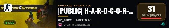 |PUBLIC| H-A-R-D-C-O-R-E 18+ live status badge