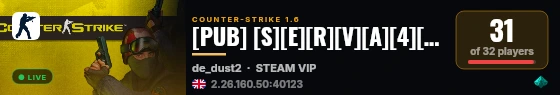 [PUB] [S][E][R][V][A][4][0][K] 18+ live status badge