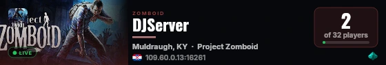 DJServer live status badge
