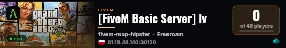 [FiveM Basic Server] lv live status badge