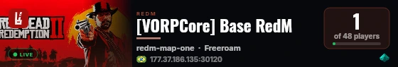 [VORPCore] Base RedM live status badge