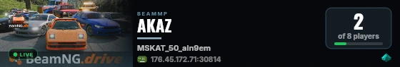 AKAZ live status badge