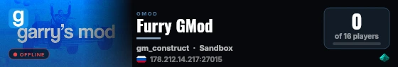 Furry GMod live status badge