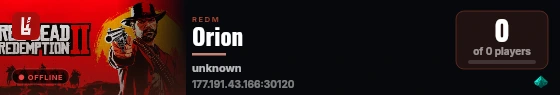 Orion live status badge