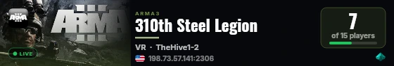 310th Steel Legion live status badge