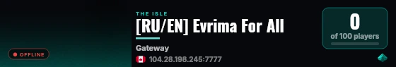 [RU/EN] Evrima For All live status badge