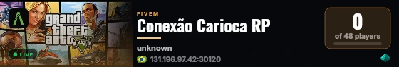Conexão Carioca RP live status badge