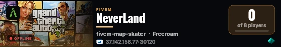 NeverLand live status badge