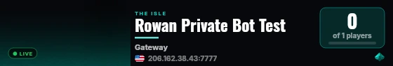 Rowan Private Bot Test live status badge