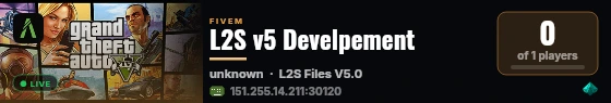 L2S v5 Develpement live status badge