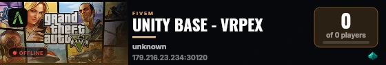 UNITY BASE - VRPEX live status badge