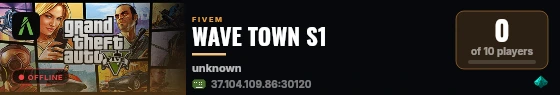 WAVE TOWN S1 live status badge