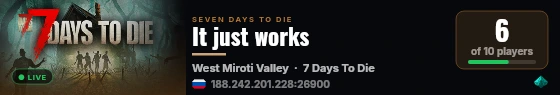 It just works live status badge