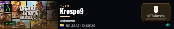 Krespo9 live status badge