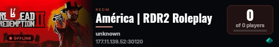América | RDR2 Roleplay live status badge