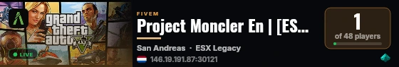Project Moncler En | [ESX Legacy] live status badge