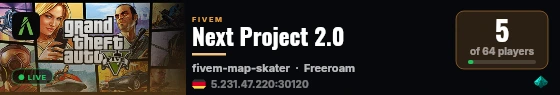 Next Project 2.0 live status badge