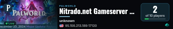 Nitrado.net Gameserver #9148 live status badge