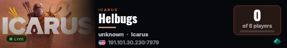 Helbugs live status badge