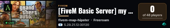 [FiveM Basic Server] my test live status badge
