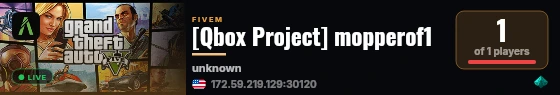[Qbox Project] mopperof1 live status badge