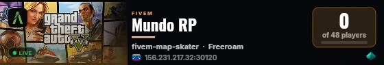 Mundo RP  live status badge
