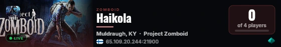 Haikola live status badge