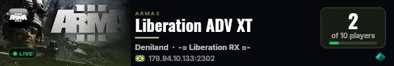 Liberation ADV XT live status badge