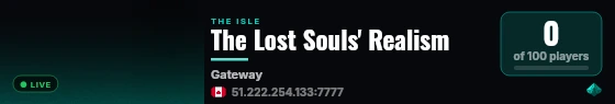 The Lost Souls' Realism live status badge