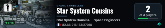 Star System Cousins live status badge