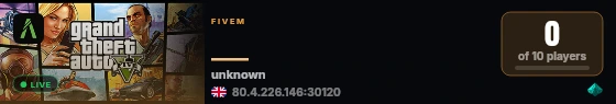  live status badge