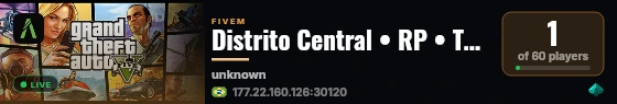 Distrito Central • RP • Tema SP live status badge