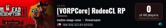 [VORPCore] RodeoCL RP live status badge