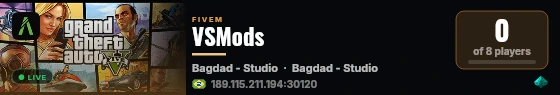 VSMods live status badge