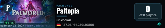 Paltopia live status badge