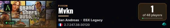Mvkn live status badge