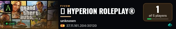 ⭐ HYPERION ROLEPLAY® live status badge