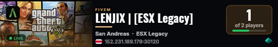 LENJIX | [ESX Legacy] live status badge
