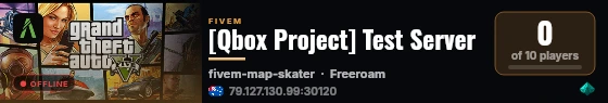 [Qbox Project] Test Server live status badge