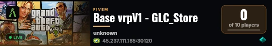 Base vrpV1 - GLC_Store live status badge