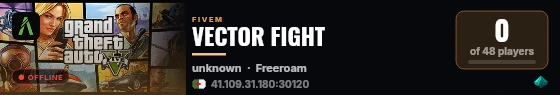 VECTOR FIGHT live status badge